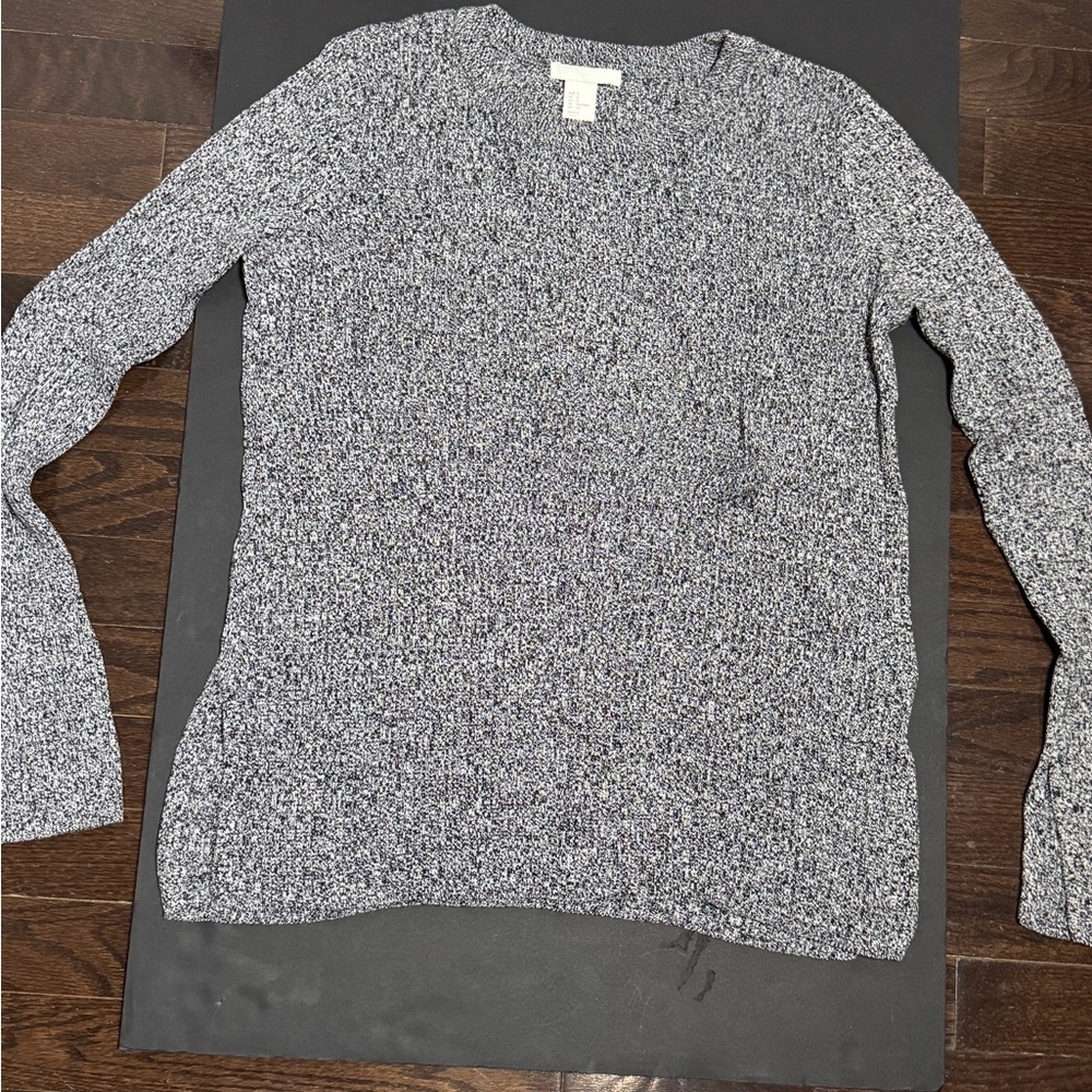 H&M Black and White Knit Top